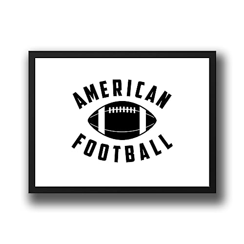 Huuraa Poster American Football Ball Deko Wandbild Größe A1 594 x 841mm mit Motiv für alle Football Fans Geschenk Idee für Freunde und Familie von Huuraa