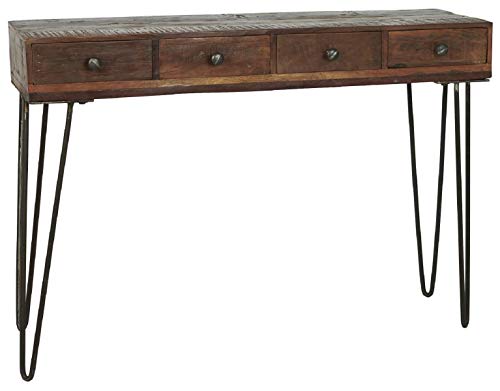 IB Laursen Konsolen Tisch Holz UNIKA Flur Beistell High Side Board 4 Schubladen von IB Laursen