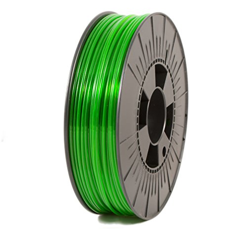 ICE FILAMENTS, PETG Filament, 3D Drucker Filament, 2.85mm, 0.75kg, Transparent Gracious Green (Transparentes Grün) von ICE FILAMENTS