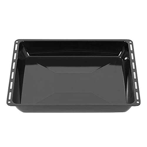 ICQN Backblech 445 x 375 x 50 mm, Extra Tiefe 5 cm, Passend für Whirlpool, Ignis, Bauknecht, Indesit, Emailliert Fettpfanne für Backofen, Kratzfest von ICQN