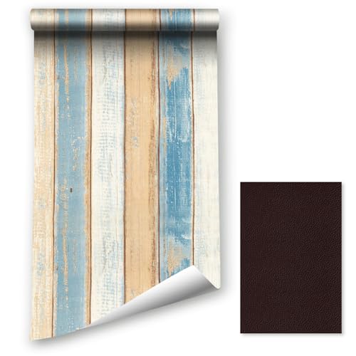 ICYEHAO Holztapete Selbstklebend Klebefolie Selbstklebend Wandpaneele Selbstklebend Holz Tapete Holzoptik Selbstklebend für Wand Kommode Schrank Tisch Zimmer Küchen Hintergrund,44.5 x 400cm von ICYEHAO