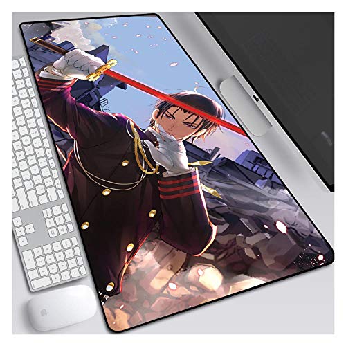 Mauspad Blazing Angel 900X400mm Mauspad, Speed ​​Gaming Mousepad, Extended XXL großes Mousemat mit 3mm starker Basis, für Notebooks, PC, L von IGIRC