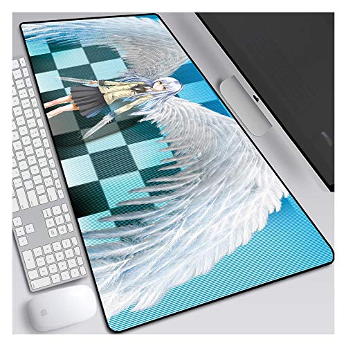 Mauspad Engel schlägt 900X400mm Mauspad, Speed ​​Gaming Mousepad, Erweitertes XXL großes Mousemat mit 3mm starker Basis, für Notebooks, PC, I von IGIRC