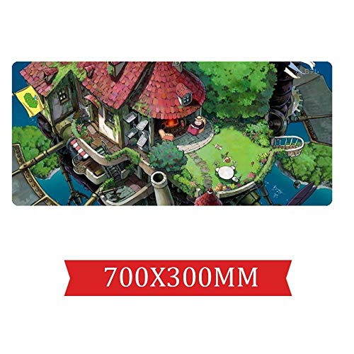 Mauspad Heulens bewegliches Schloss-Geschwindigkeits-Spiel Mauspad |XXL Mousepad | 700 x 300mm Großformat | 2 mm Dicke Basis | Perfekte Präzision und Geschwindigkeit, G von IGIRC