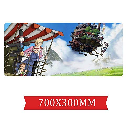 IGIRC Mauspad Heulens bewegliches Schloss-Geschwindigkeits-Spiel Mauspad |XXL Mousepad | 700 x 300mm Großformat | 2 mm Dicke Basis | Perfekte Präzision und Geschwindigkeit, H von IGIRC