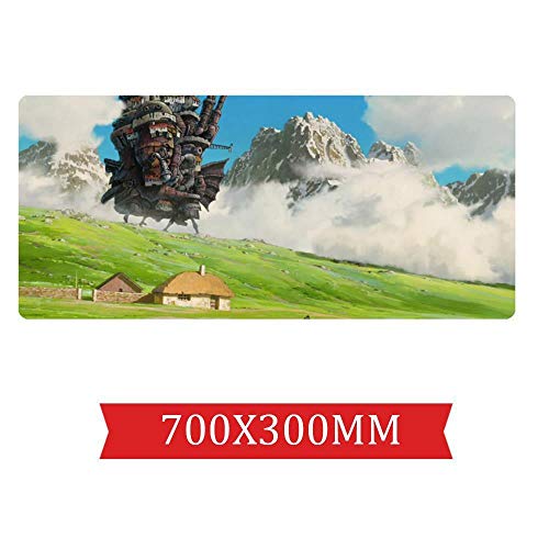 IGIRC Mauspad Heulens bewegliches Schloss-Geschwindigkeits-Spiel Mauspad |XXL Mousepad | 700 x 300mm Großformat | 2 mm Dicke Basis | Perfekte Präzision und Geschwindigkeit, M von IGIRC