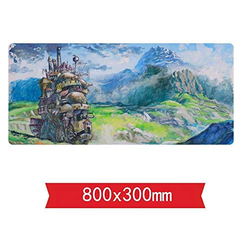 Mauspad Heulens bewegliches Schloss-Geschwindigkeits-Spiel Mauspad |XXL Mousepad | 800 x 300mm Großformat | 2 mm Dicke Basis | Perfekte Präzision und Geschwindigkeit, M von IGIRC