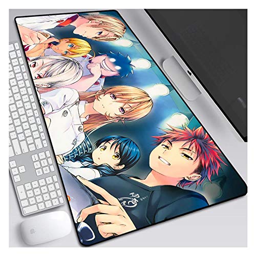 Mauspad Shokugeki no Soma Speed Gaming Mauspad, 900X400mm Mauspad, Erweitertes XXL großes Mousemat mit 3mm starker Basis, Perfekte Präzision und Geschwindigkeit, F Mauspad Shokugeki no Soma Speed Gaming Mauspad, 900X400mm Mauspad, Erweitertes XXL großes Mousemat mit 3mm starker Basis, Perfekte Präzision und Geschwindigkeit, F von Hemore
