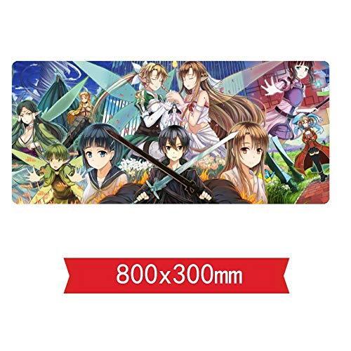 Mauspad Sword Art online 800X300mm Mauspad, Speed Gaming Mousepad, Erweitertes XXL großes Mousemat mit 2mm starker Basis, für Notebooks, PC, K Mauspad Sword Art online 800X300mm Mauspad, Speed Gaming Mousepad, Erweitertes XXL großes Mousemat mit 2mm starker Basis, für Notebooks, PC, K von Hemore