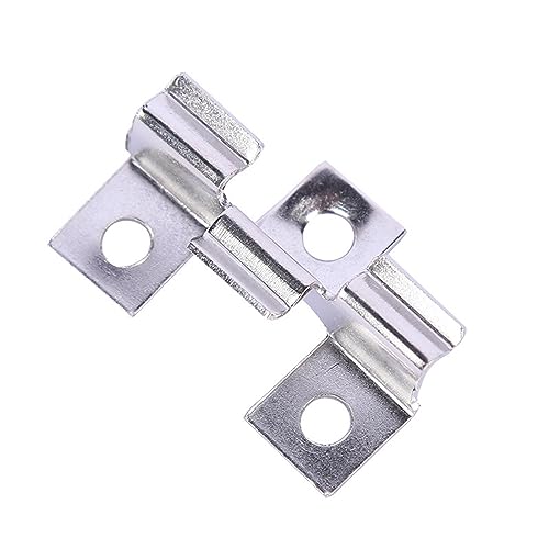 100pcs WPC Clips Edelstahl, Terrassenclips Schrauben Befestigungs Clips, Terrassenclips Clips Klammer WPC Clips - Klemmbereich 8/9/10 mm (9.3mm - Silver White) von IGTOPS