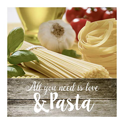 IHR All You Need Is Love & Pasta Papierservietten, 20 Stück von IHR