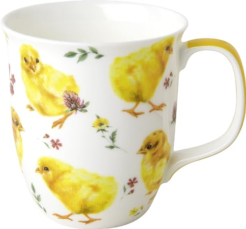 IHR - BOC 1031400 - Kaffee Becher, Küken, Ostern, Porzellan, Bone China, 10,cm x 9cm, spülmaschinen- und mikrowellengeeignet von IHR