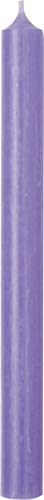 IHR Kerze, zylinderförmig, 25 cm, einfarbig, Light Lavender, 25cm x 2.2cm von IHR