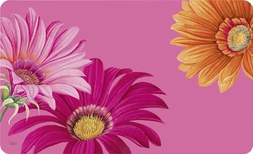 IHR - MCB 1038355 - Frühstücksbrettchen, Blumen, Gerbera, Melamin, 23,5cm x 14,5cm, mehrfarbig, spülmaschinengeeignet von IHR