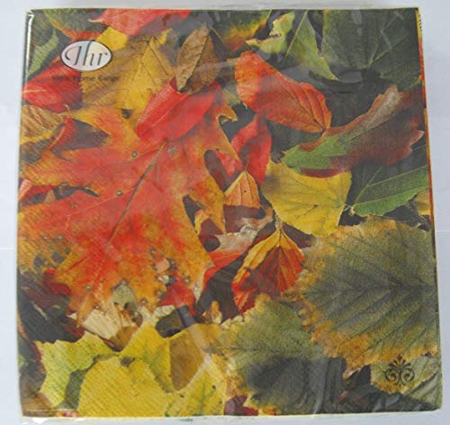 IHR Serviette 33x33cm Herbst - Herbstlaub - Bunte Blätter von IHR