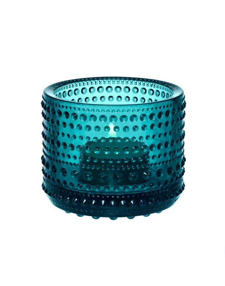 IITTALA Teelichthalter Kastehelmi Seeblau von IITTALA