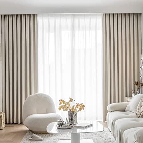 ILMF Modern Baumwolle Leinen Vorhang, Verdunkelungs Thermogardine Luftig Gardinen Blickdicht Dekoschal Privatsphäre Vorhänge für Wohnzimmer Schlafzimmer Büro, 1 Stücke-Weiß-132x213cm ILMF Modern Baumwolle Leinen Vorhang, Verdunkelungs Thermogardine Luftig Gardinen Blickdicht Dekoschal Privatsphäre Vorhänge für Wohnzimmer Schlafzimmer Büro, 1 Stücke-Weiß-132x213cm von ILMF