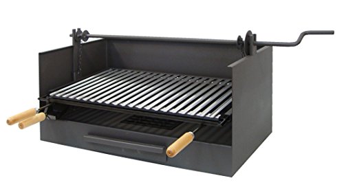 IMEX EL ZORRO 71519 Grillschublade mit Heber und Grillrost aus INOX, 72 x 40 x 33 cm von EL ZORRO