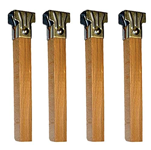 IMEX EL ZORRO Set mit 4 Holzfußbeinen, 250 x 35 x 35 mm, Holz, neutral, 39x5x3 cm von EL ZORRO