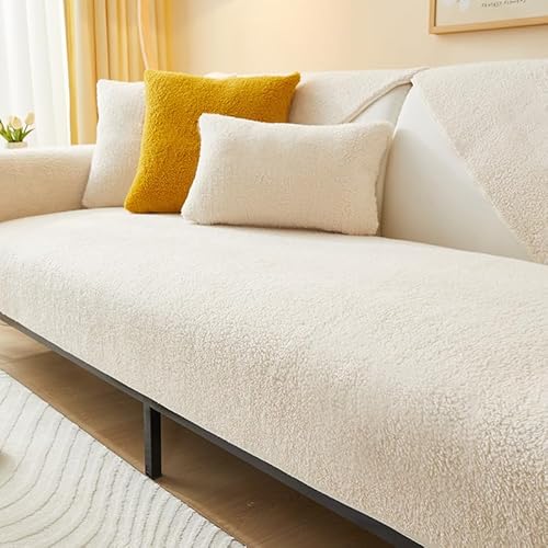 IMSGVIFO Samt Sofabezug 1 2 3 4 Sitzer Couch überzug Form Ecksofa Sofa/Couch überwurfdecke, Samt Couch Überwürfe Sofahusse Sofaüberwürfe rutschfest Sofa Abdeckung von IMSGVIFO