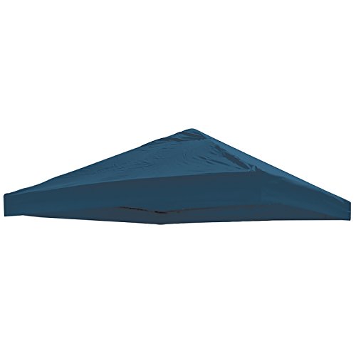 INDA-Exclusiv Universal Ersatz Dach für Pavillon 3x3 M Farbe Ersatzdach Gartenpavillon Wasserdicht PVC beschichtet 220gr. Polyester mit Luftluke, Farben:Blau von INDA-Exclusiv