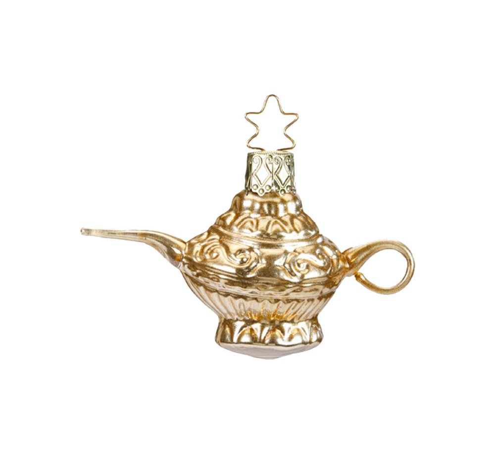 Christbaumschmuck Aladdins Wunderlampe 5,5cm Zauberwald (1-tlg), mundgeblasen, handbemalt von INGE-GLAS®