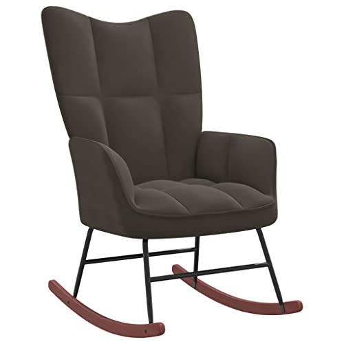 INLIFE Schaukelstuhl Dunkelgrau Samt-8140 INLIFE Schaukelstuhl Dunkelgrau Samt-8140 von INLIFE