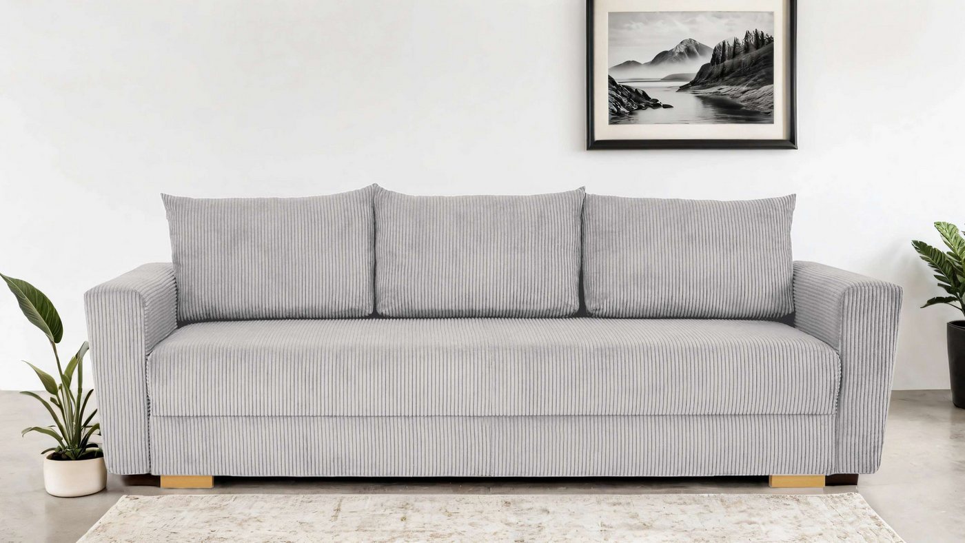 INOSIGN 3-Sitzer MAGHERA Schlafsofa mit Bettkasten, in hochwertiger Verarbeitung, mit Wellenunterfederung, Cord und Struktur-Bezug, B/H/T 230/92,5/79 cm INOSIGN 3-Sitzer MAGHERA Schlafsofa mit Bettkasten, in hochwertiger Verarbeitung, mit Wellenunterfederung, Cord und Struktur-Bezug, B/H/T 230/92,5/79 cm von INOSIGN