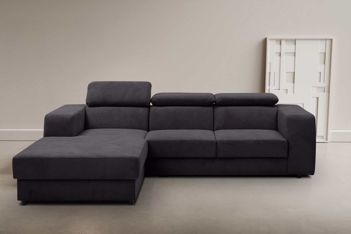 WERK2 Ecksofa Cherry, modernes Sofa mit Komfortfunktionen, Breite 270cm, L-Form, bequem, mit verstellbaren Kopfteilen, Schlaffunktion und Bettkasten WERK2 Ecksofa Cherry, modernes Sofa mit Komfortfunktionen, Breite 270cm, L-Form, bequem, mit verstellbaren Kopfteilen, Schlaffunktion und Bettkasten von WERK2