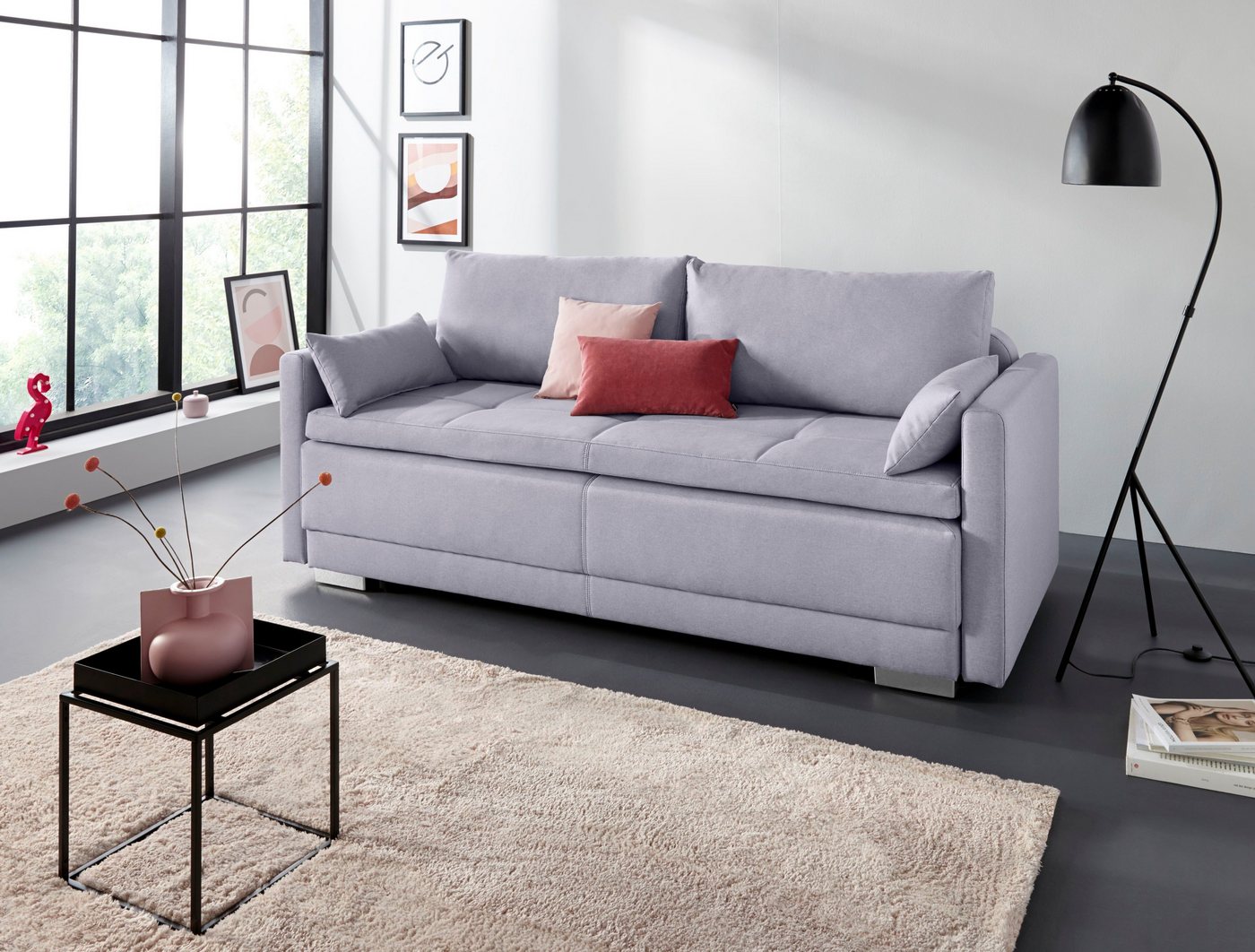 INOSIGN Schlafsofa Berlin, mit Boxspringaufbau, Bettfunktion & Bettkasten, Dauerschlafsofa von INOSIGN