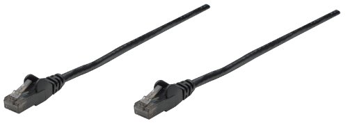 Intellinet 342032 RJ45 Netzwerkkabel, Patchkabel CAT 6 U/UTP 0.50m Schwarz von Manhattan