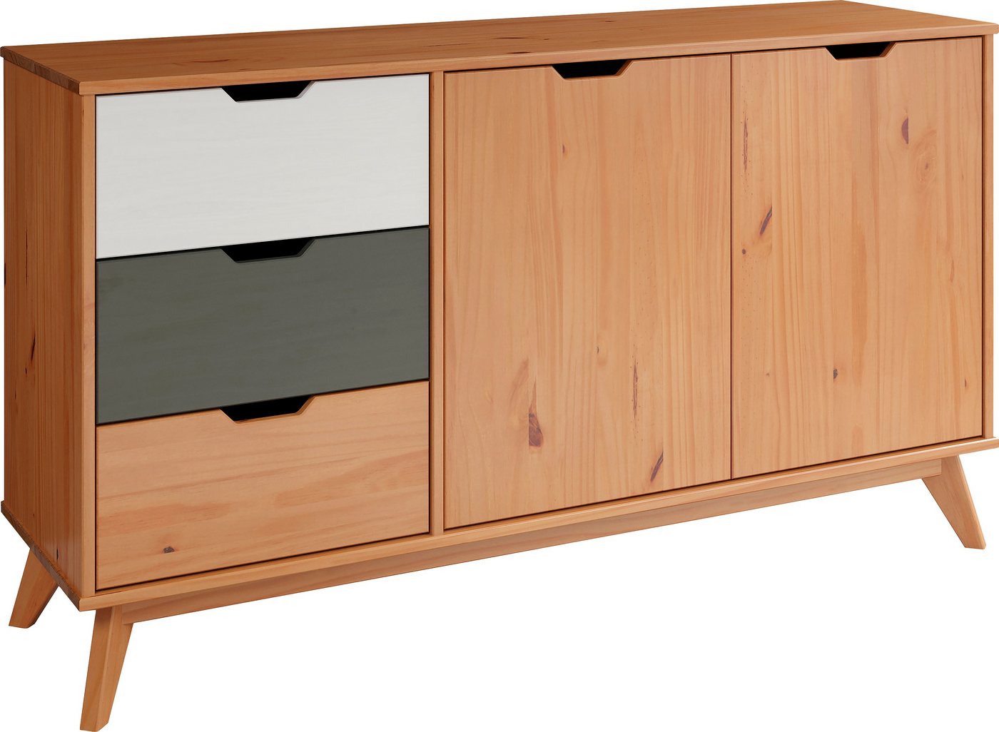 INTER-FURN Sideboard Scandik, praktisch und aus massiver Kiefer von INTER-FURN