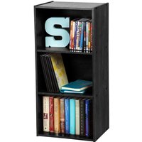 Iris Ohyama - Aufbewahrungsmöbel, Bücherregal, 3 feste Regale, Design, Multifunktional, Büro, Eingang, Schlafzimmer, Wohnzimmer - Basic Storage Shelf von IRIS OHYAMA