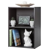 Iris Ohyama - Aufbewahrungsmöbel, Bücherregal, 2 feste Regale, Design,Multifunktional, Büro, Eingang, Schlafzimmer, Wohnzimmer - Basic Storage Shelf von IRIS OHYAMA