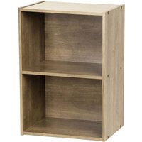 Iris Ohyama - Aufbewahrungsmöbel, Bücherregal, 2 feste Regale, Design,Multifunktional, Büro, Eingang, Schlafzimmer, Wohnzimmer - Basic Storage Shelf von IRIS OHYAMA