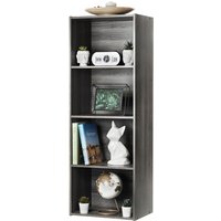 Iris Ohyama - Aufbewahrungsmöbel, Bücherregal, 4 feste Regale, Design, Multifunktional, Büro, Eingang, Schlafzimmer, Wohnzimmer - Basic Storage Shelf von IRIS OHYAMA