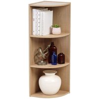 Iris Ohyama - Eckschrank, Bücherregal, 3 feste Regale, Design, Multifunktional, Büro, Eingang, Schlafzimmer, Wohnzimmer - 3-Tier Corner Shelf CX-3C von IRIS OHYAMA