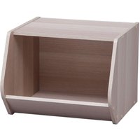 Iris Ohyama - Regal, AufbewahrungsBoxen aus Holz, Beistellmöbel, Vielseitig, Stapelbar, Design, Büro, Schlafzimmer, Wohnzimmer - Stack Box STB-400 von IRIS OHYAMA