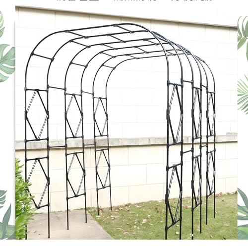 Rosenbogen Gartenbogen Geeignet für Garten Rasen Innenhof Kletterpflanzen Rosen Blumen Garten-Pergola Innen und Außenbereich Witterungsbeständigkeit Wetterfest stark Firma(Color:White,Size:1.2*2.4m/3. von IRUGS