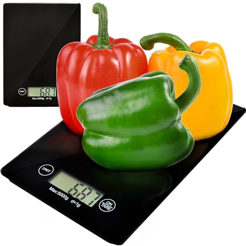 ISO TRADE Waage Elektronische Küchenwaage Digital-Waage 5KG 5000g/1g Briefwaage Slim 1158 ISO TRADE Waage Elektronische Küchenwaage Digital-Waage 5KG 5000g/1g Briefwaage Slim 1158 von ISO TRADE