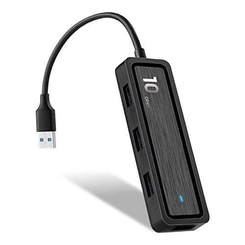 ISTOVO Dockingstation 6 in 1 USB HUB Adapter mit 4 Ports USB 3.1 Gen 2 10Gdps TF-Leser Steckdosen Teile Für PC Notebook Laptop von ISTOVO