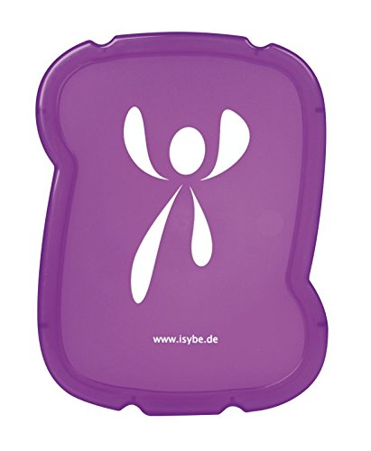 ISYbe Flexible Brotbox (schadstofffrei, spülmaschinengeeignet, geruchs- und geschmacksneutral) (Lila) von ISYbe