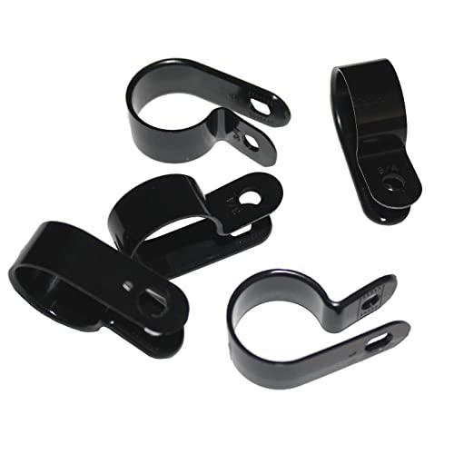 Lumonic Kabelclip Set 100x P-Clip I Perfekt geeignet für Kabel mit 19mm Durchmesser 3/4" I Auch als: Kabelschelle, Kabelfixierung und Chassisklemmen e von Lumonic