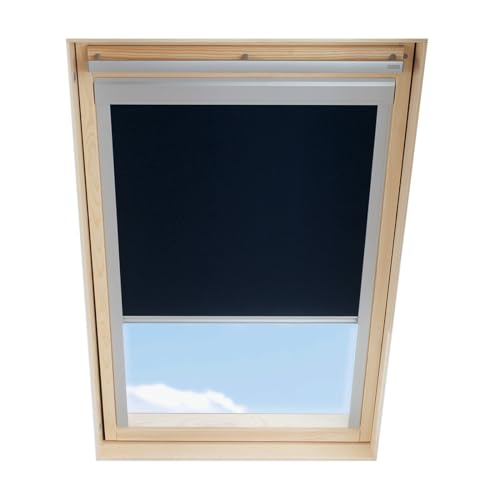 Dachfenster Verdunkelungsrollo kompatibel mit VELUX C04 / 6, Schwarz von ITZALA