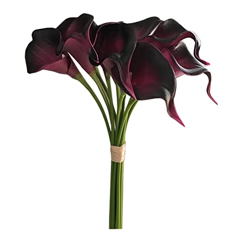 IUNSER PU Mini Calla-Lilien-Simulations-Blumen-Hochzeits-Dekorations-künstliche Gefühls-Brautblumenstrauß-Blumen Wohnzimmer Dekoration von IUNSER