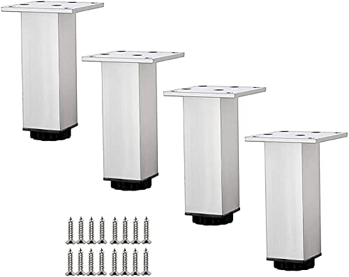 IUokLU Set mit 4 Möbelbeinen, Sofabeinen, Tischbeinen mit Schrauben, Stuhlbeinen, Schreibtischbeinen, verstellbaren Ersatzbeinen für Büroschreibtisch, Couchtisch, Küchentisch von IUokLU