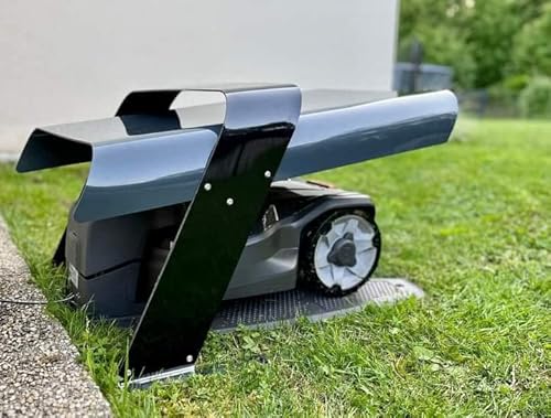 Idea Mower Garage One 1.0, Garage für Mähroboter, Kompatibel mit Husqvarna Automower, Mähroboter Garagen Dach in Anthrazit/Schwarz, Automower Carport schützt vor Sonne, Regen, Schnee und Hagel von Idea Mower