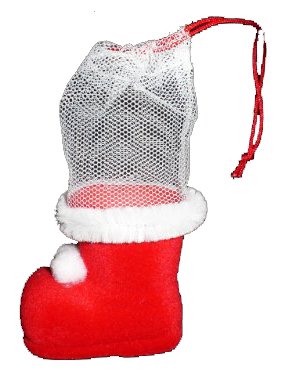 Idena Süße Mini Nikolausstiefel, Nikolaus Stiefelchen, Weihnachtsmann Stiefel 10er von Idena