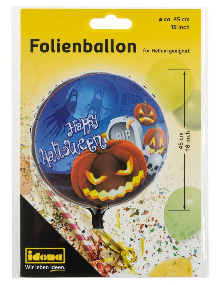 Idena Luftballon Idena Folienballon Halloween D45cm von Idena