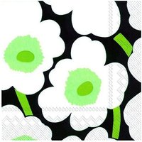 IHR Servietten 33x33 cm Unikko black von Ihr